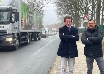 Schwierige Straßensituation in Breitenfelde