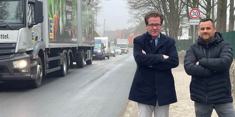 Schwierige Straßensituation in Breitenfelde