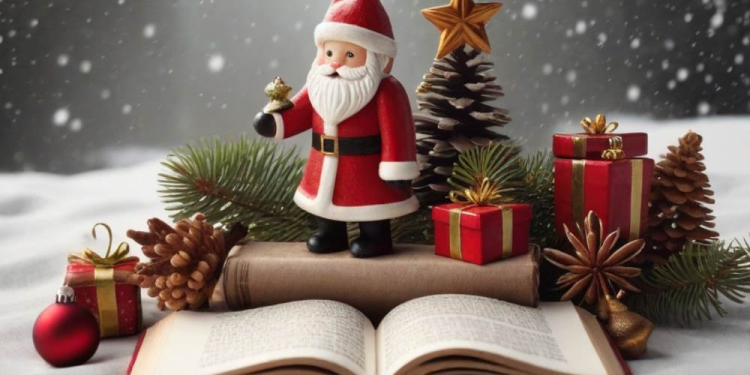 Weihnachts-Bücherregal in der Stadtbücherei Mölln: Gemeinsam neue Geschichten entdecken