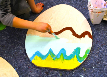 Ostereierbemalen in XXL