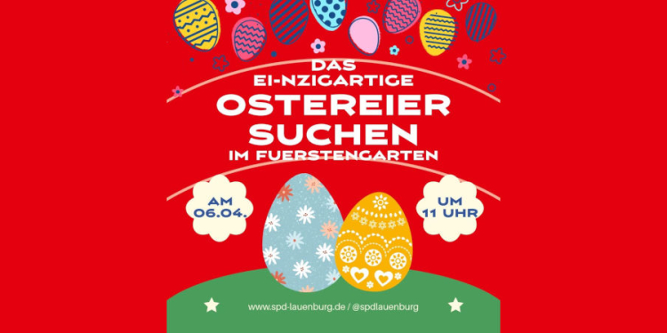 Ostereiersuche in Lauenburg mit der SPD
