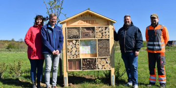 Firma ABEL spendiert neues Insektenhotel