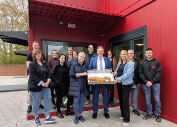 Buntenskamp-Grundschule – Eröffnung vom neuen Mensa-Container