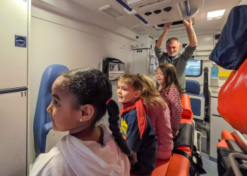 Die Kinder der Johanniter-Kita Traumland besuchten den Rettungsdienst