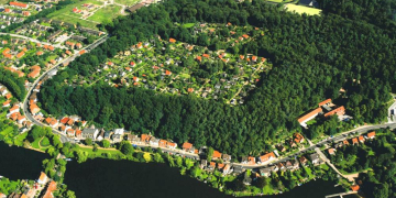 Das Gebiet des Heidbergs aus der Vogelperspektive. Foto: Stadt Mölln, hfr