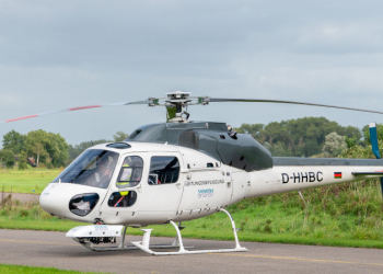 SH Netz inspiziert Hochspannungsleitungen landesweit per Hubschrauber mit Spezialsensorik