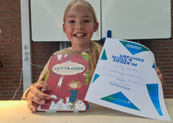 Marlene Winkler gewinnt den Vorlesewettbewerb in Jahrgang 4