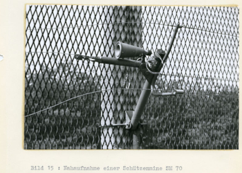 Die Splittermine SM 70 am DDR-Grenzzaun