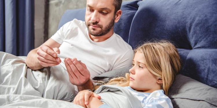 Nur 25,8 Prozent der Kinderkrankentage wurden von Männern genommen