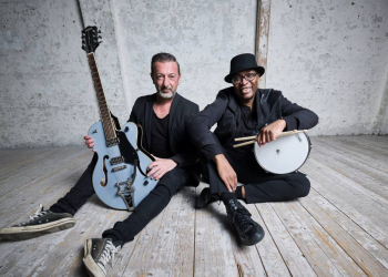 Farhad Heet und Robbie Smith an der Berkenthiner Kanalschleuse