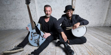 Farhad Heet und Robbie Smith an der Berkenthiner Kanalschleuse