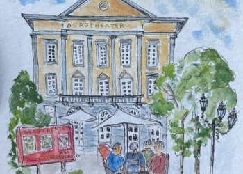 Urban Sketching – Ausstellung im Foyer des Burgtheaters Ratzeburg