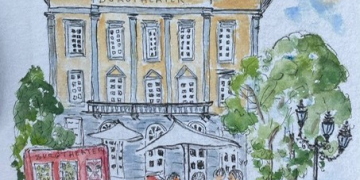 Urban Sketching – Ausstellung im Foyer des Burgtheaters Ratzeburg