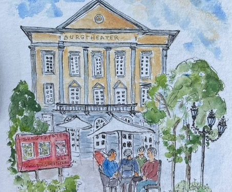 Urban Sketching – Ausstellung im Foyer des Burgtheaters Ratzeburg