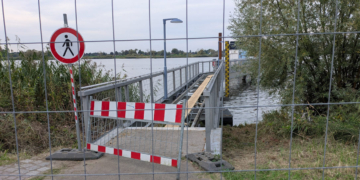Aktueller Arbeitsstand am Anleger in Grünhof-Tesperhude. Foto: Stadt Geesthacht – Wiebke Jürgensen