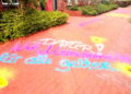 „DAFÜR!“ – Graffiti-Aktion setzt Zeichen für Vielfalt und Miteinander